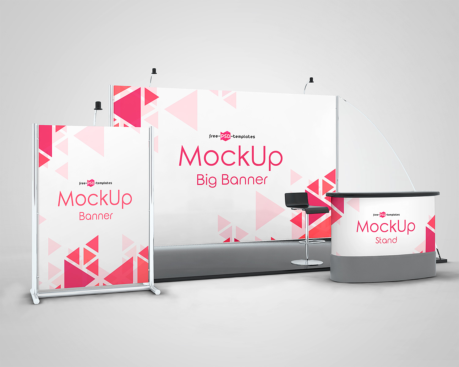 Trade show booth mockup psd free download
