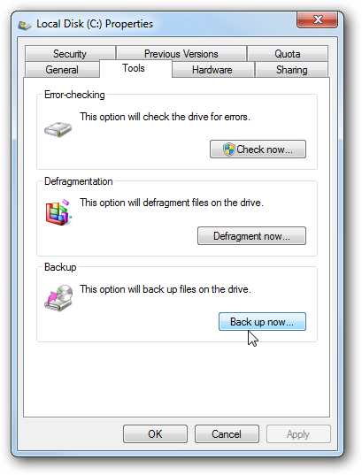 Image Backup Windows